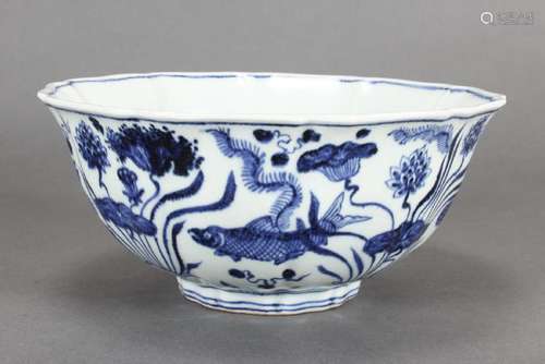 Chinese Blue and White Porcelain Bowl,