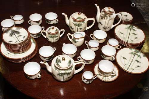 Satsuma Porcelain Part Teaset,