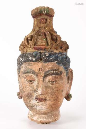 Chinese Terracotta Head,