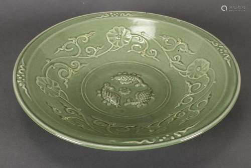 Chinese Celadon Charger,