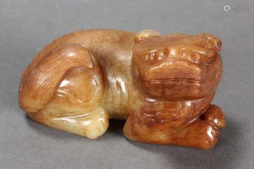 Handsome Carved Jade Figure of Kylin,