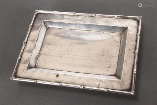 Chinese Silver Card Tray,