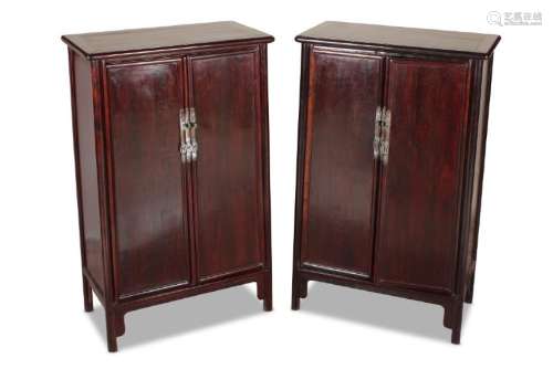Stunning Pair of Chinese Two Door Cabinets,
