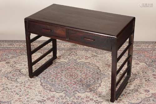 Chinese Twin Pedestal Desk,