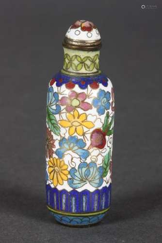 Chinese Qing Dynasty Cloisonné Snuff Bottle and