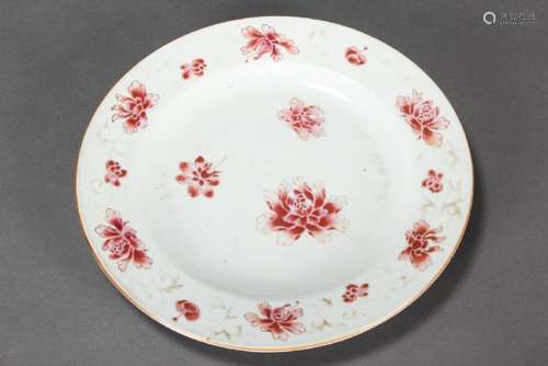 Chinese Qing Dynasty, 18th Century Export Plate,