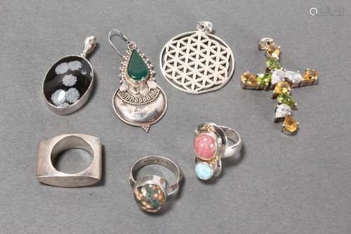 Bag of Assorted Silver Jewellery,