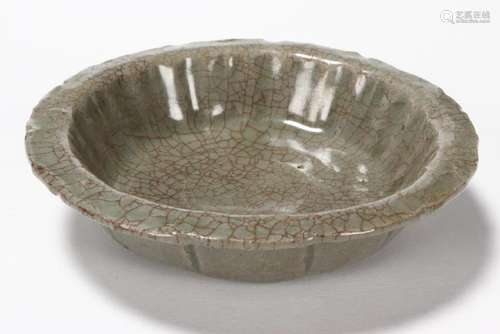 Chinese Qing Dynasty Crackle Glaze Dish,