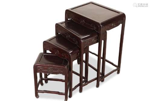 Chinese Nest of Four Tables,