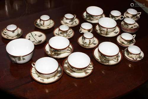 Satsuma Porcelain Part Teaset,