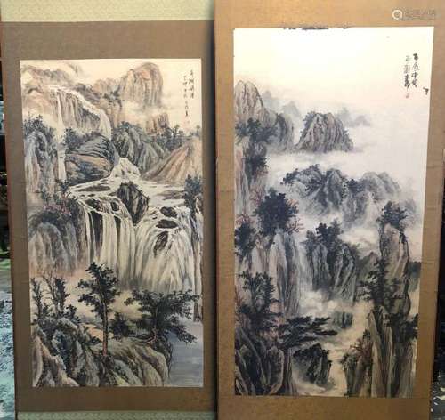 Pair of Chinese Paintings,