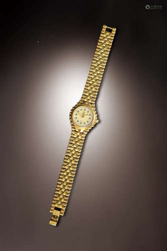 Christian Bernard  18K金鑲藍寶鑽石女腕錶