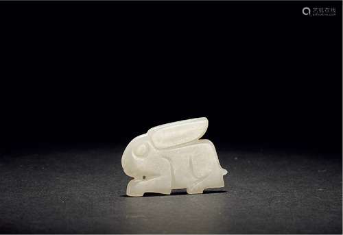 西周·玉兔 WESTERN ZHOU DYNASTY  A JADE HARE