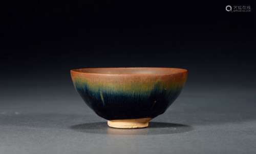 南宋·建窑兔毫盏 SOUTHERN SONG DYNASTY  A 'JIAN' 'HARE'S FUR' TEA BOWL