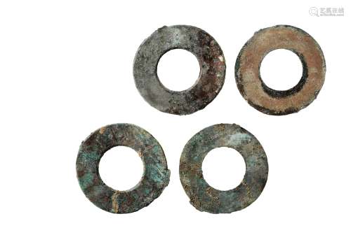 秦·环形币一对 说明：同一先秦货币收藏家所藏。