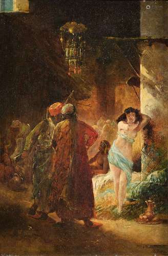 Attributed to Philippe Pavy (French 1860-)The slave girl