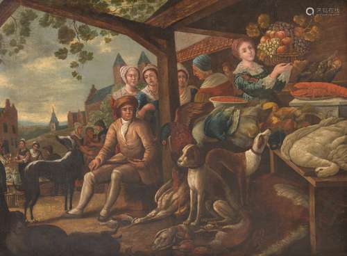 Dutch School (18th century)Village scene