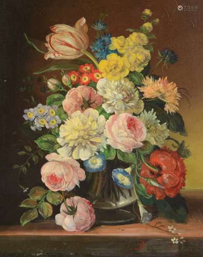 Dutch School (19th century)A pair of still lifes