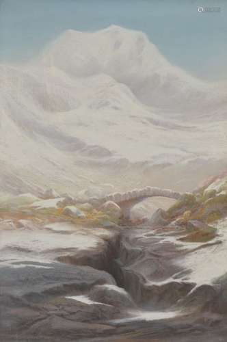 F T Sibley (British 19th century)Winter Scene in North Wales