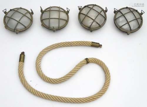 Militaria: a collection of c. WW2 nautical items,