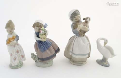 Three Lladro figures, comprising 'Spring is Here' no.