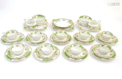 A quantity of Fenton tea wares in the pattern Kenmare,