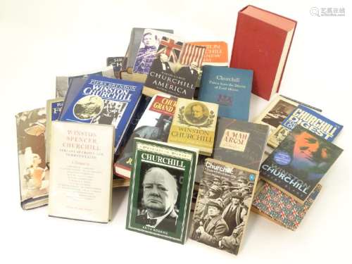 Books: A quantity of books relating to Winston