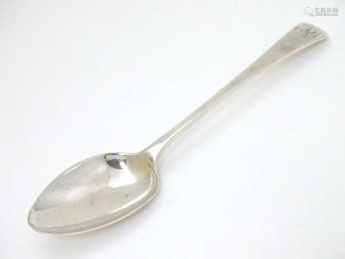 A Geo III silver old English pattern table spoon