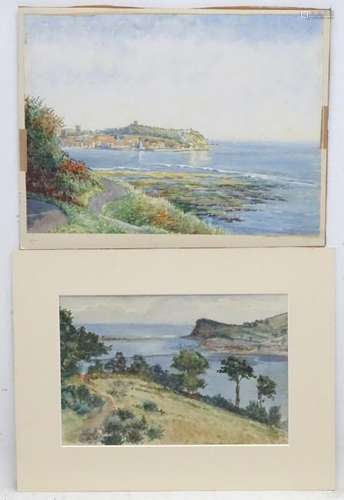 C.1900 English School, Watercolour x 2, 'Teinmouth