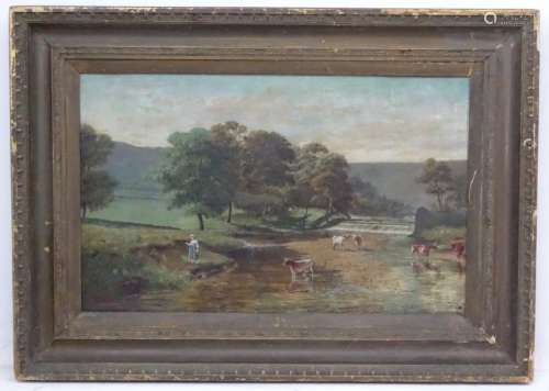 William F Hulk (1852-c.1906), Oil on canvas, Watering