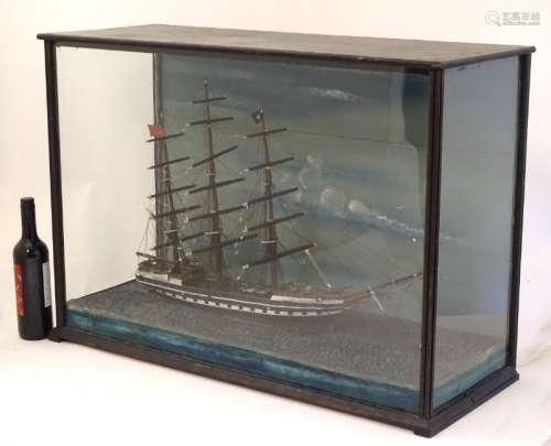 Diorama with New Zealand interest: shows the ship the