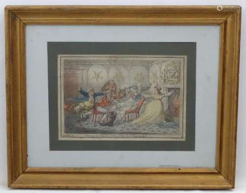 James Gillray (1757-1815), 1804 hand coloured etching