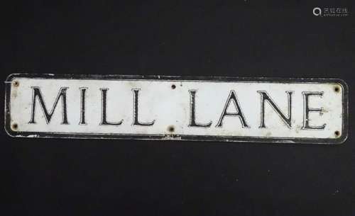 Stony Stratford, Bucks, Old Street Sign: Hills of