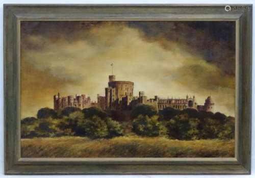 C Bucheschs(19)85, Oil on canvas, Windsor castle with