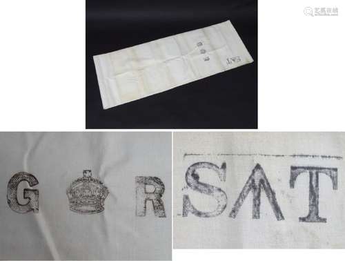 Militaria: WWII/World War 2/WW2: a white linen