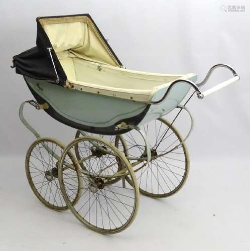 Royal Perambulator : A large sprung four wheel pram of