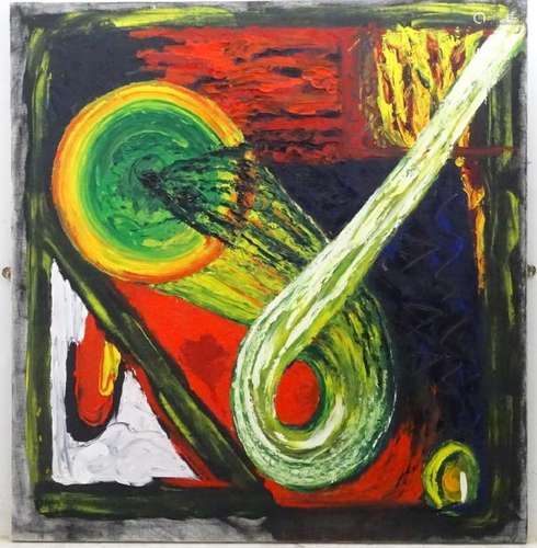 Hazel Dennis (1937-2004), Oil on canvas,  Abstract No.