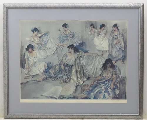 Sir William Russell Flint ( 1880-1969), Signed Coloured