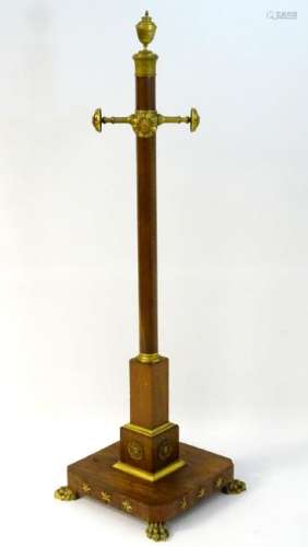 An early / mid 19thC mahogany hat / coat stand with