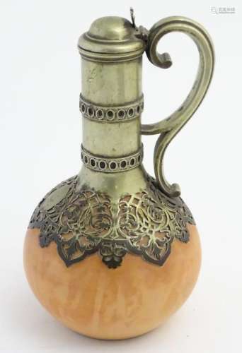 Wedgwood : a Silver Plate and terracotta claret jug