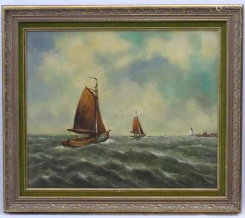 R V Campen, XX, Dutch Marine School, Oil on canvas,
