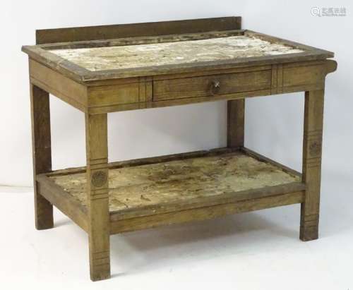 A late 19thC washstand in the manner of Charles Locke