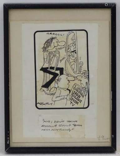 Michael Heath (1935), Original pen and ink, Political