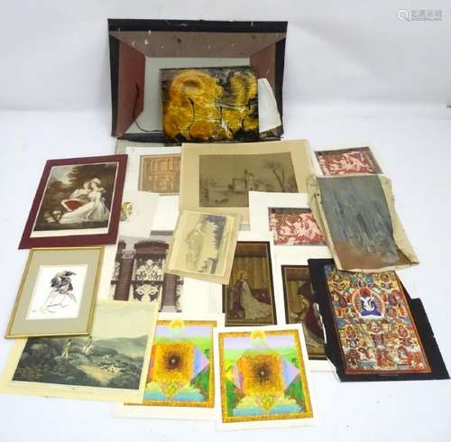 Folio : a folder containing a quantity of assorted