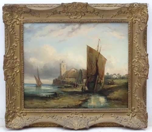 J. Stannard (1794-1882), Marine School,  Oil on canvas,