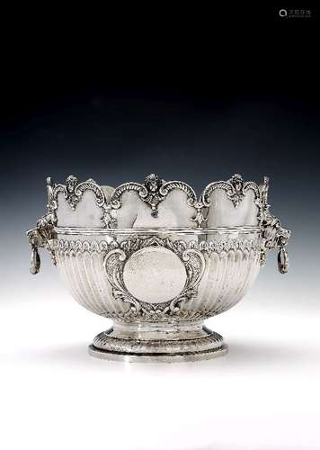 A late Victorian silver punch bowl by Carrington & Co. (John Bodman Carrington)