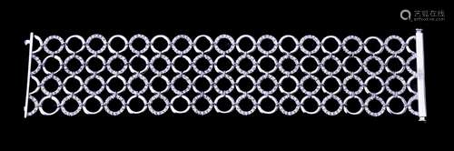 A diamond broad bracelet