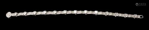 A diamond bracelet signed Garrard