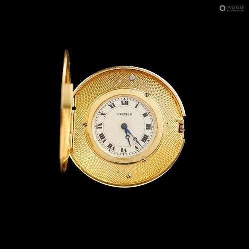 Cartier, an 18 carat gold coin watch