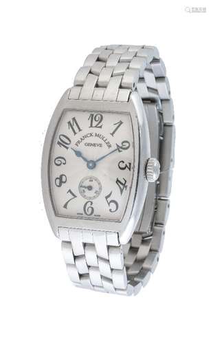 Franck Muller, Casablanca, ref. 1750 S6, a lady's stainless steel bracelet watch